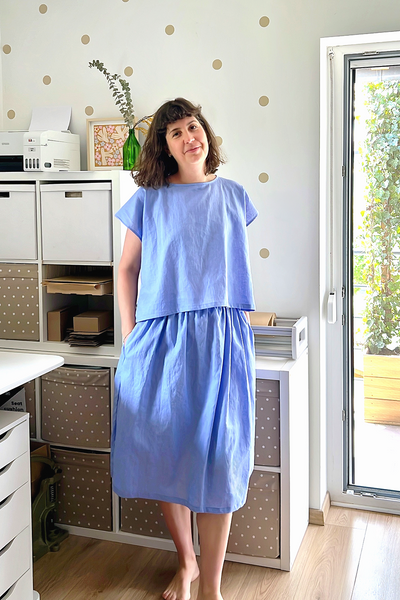 Solea - top and skirt (linen)