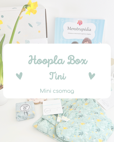 Hoopla Box - környezettudatos menstruációs csomag tiniknek (Mini)